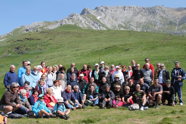 Le groupe dans les Montagnes